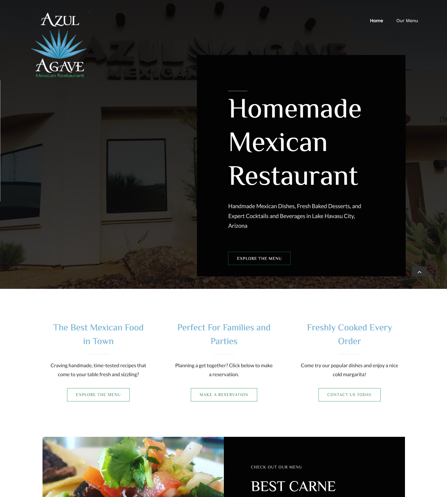 Restaurant Site Designed by My Website Store in LHC