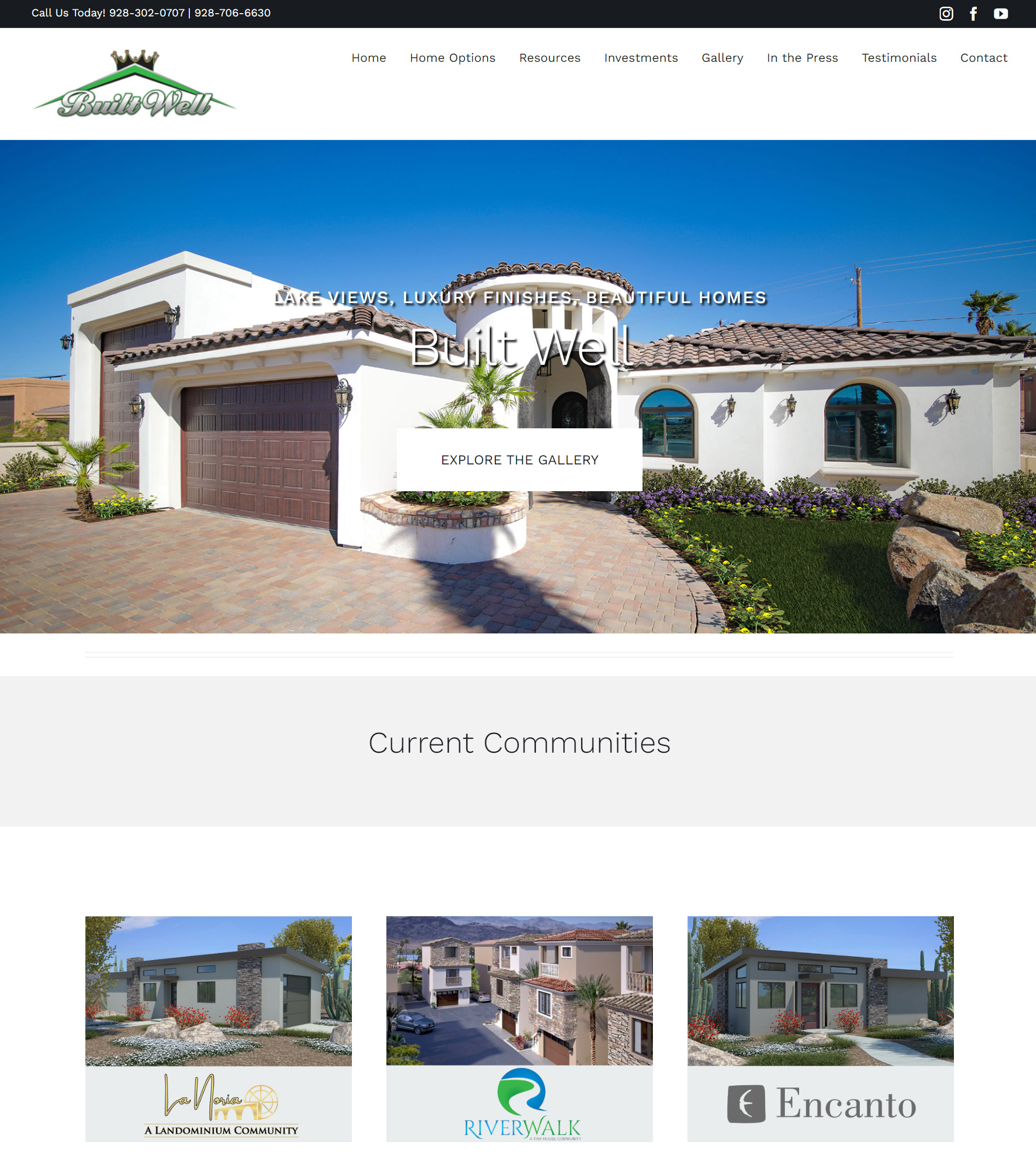 Real Estate/Contractor site designed by My Website Store in Lake Havasu City
