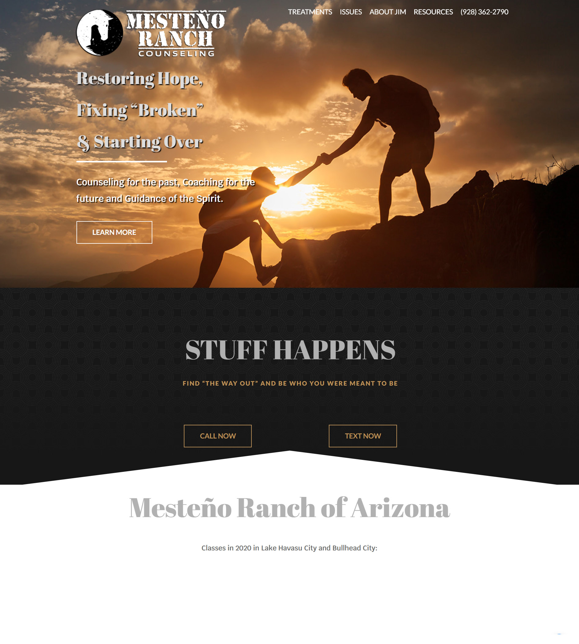 Mesteno Counseling Site designed by My Website Store in LHC